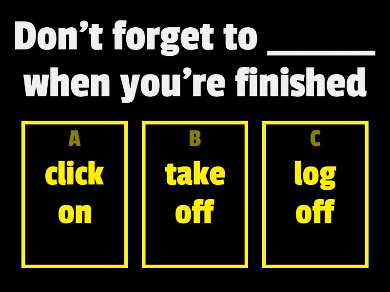 Multiword verbs (SpOut inter) Quiz