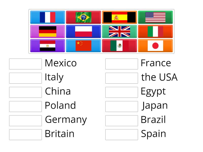 Countries Flags - Match up