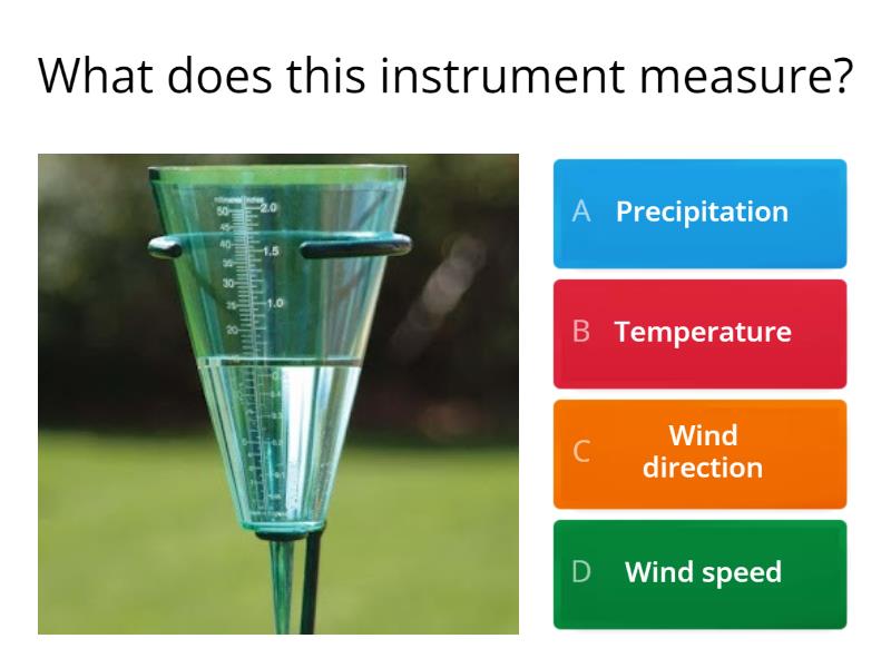 Weather measurement quiz - Cuestionario
