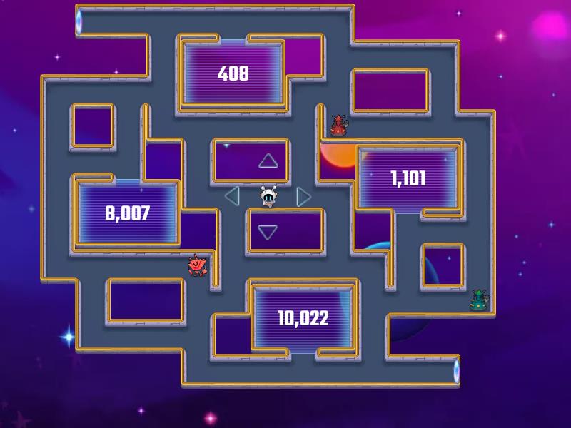 Wordwall 1-1000000 - Maze chase