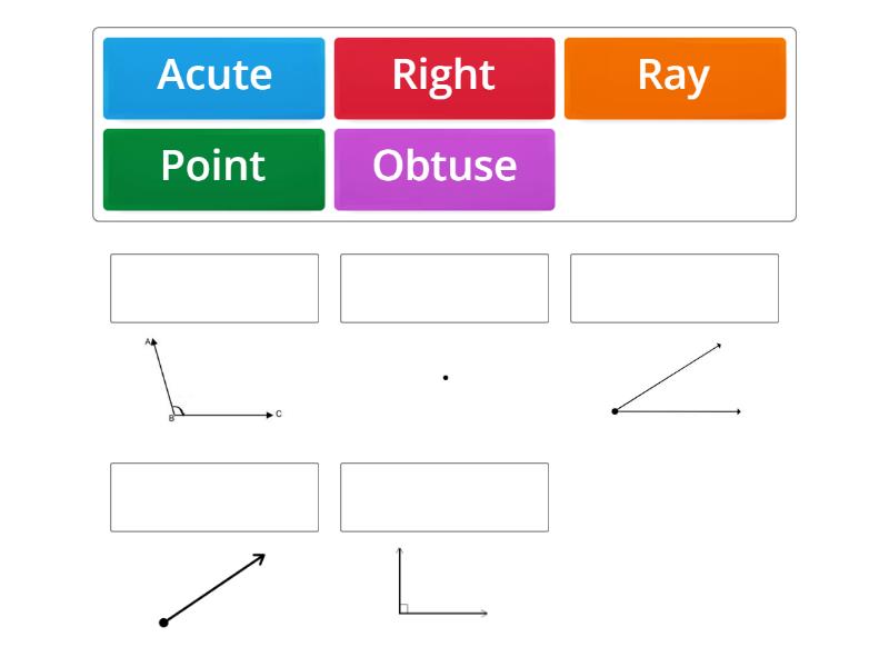 Angles Vocabulary - Match up