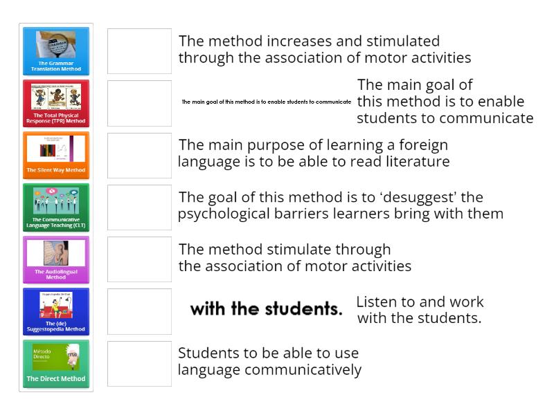 Principles of 7 Methods - Match up