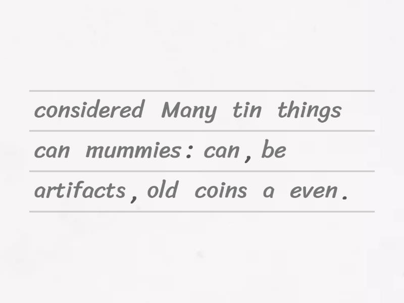 Colons: Introduce a List - Unjumble