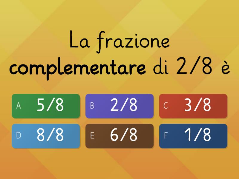 Frazioni Complementari - Quiz