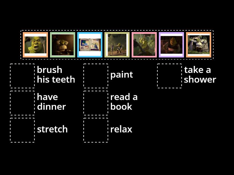 Shrek's routine - Match up