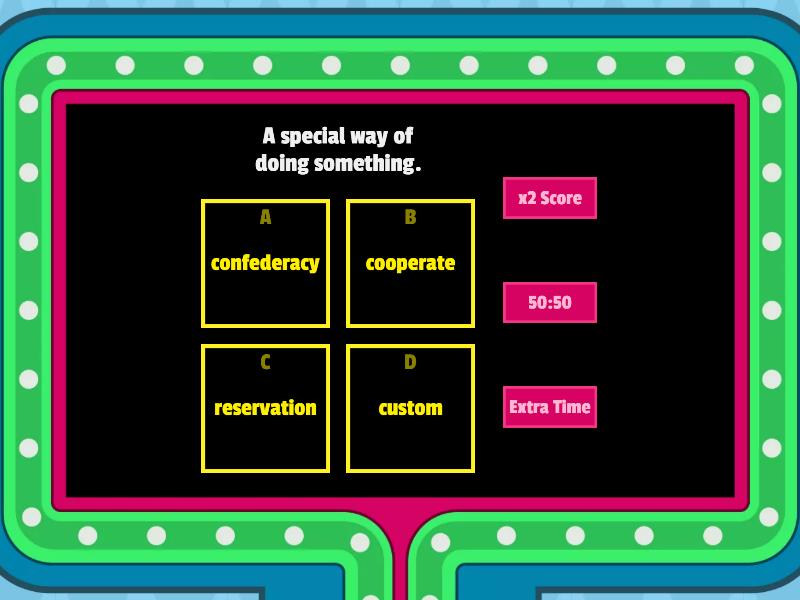 Social Studies Chapter 3 Lesson 1Grade 3 - Gameshow Quiz