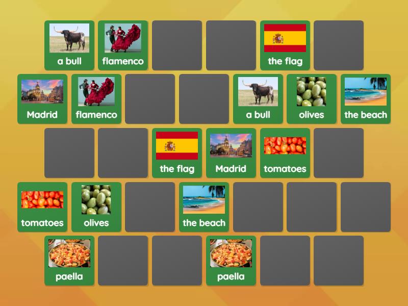 Day 9_What can you do and see in Spain? - Matching pairs