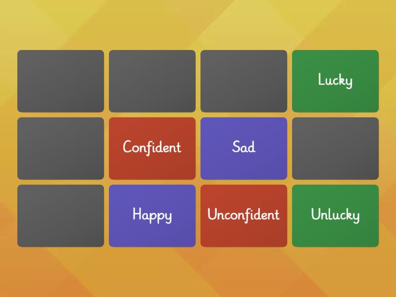 Match the Opposites - Matching pairs