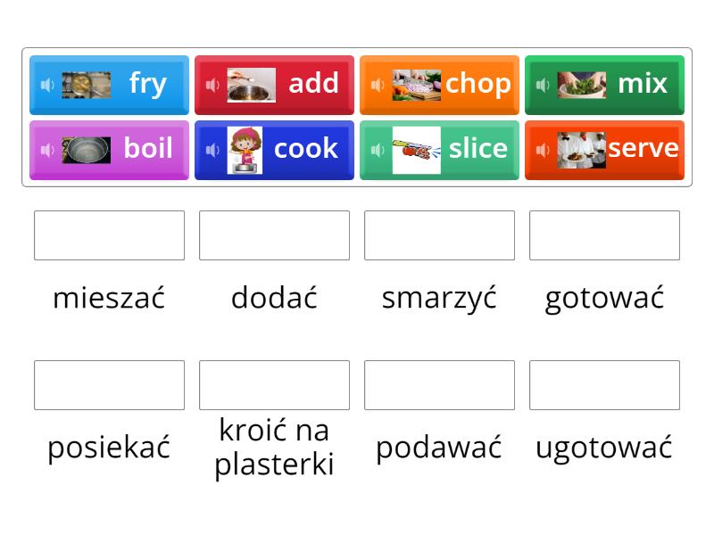 wordwall brainy 6 unit 5 cooking verbs