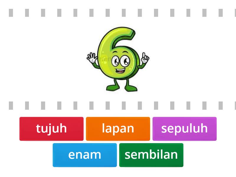 B.Memadankan Angka Dengan Nama Nombor - Find The Match