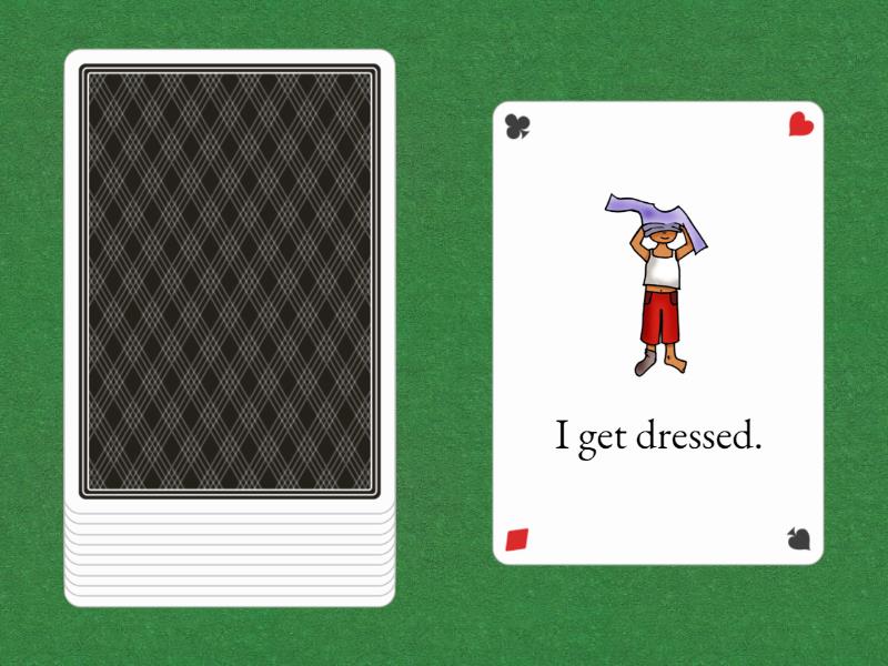 Daily routines - Cartas al azar