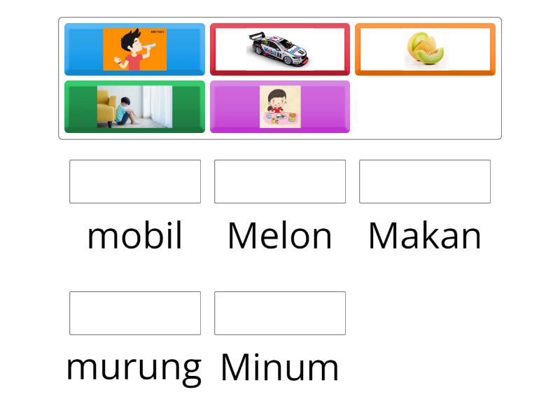 Menjodohkan Kata Dengan Gambar Yang Sesuai Match Up