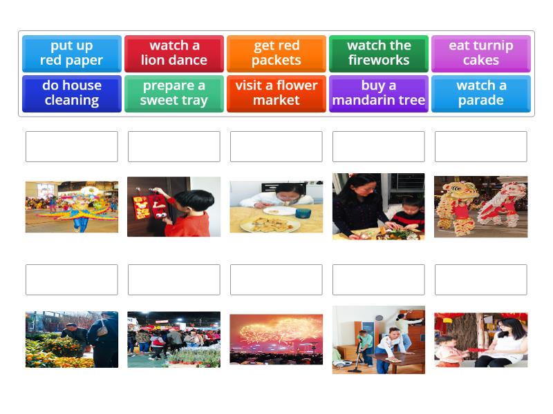 Ready 5B Unit 1:Chinese New Year - Match up