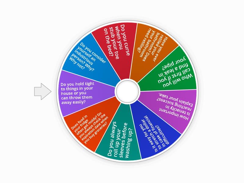 Answer the questions - Spin the wheel