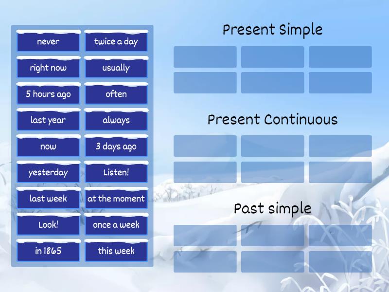 Present Simple, Present Continuons, Past Simple HS2 markers - Групповая ...