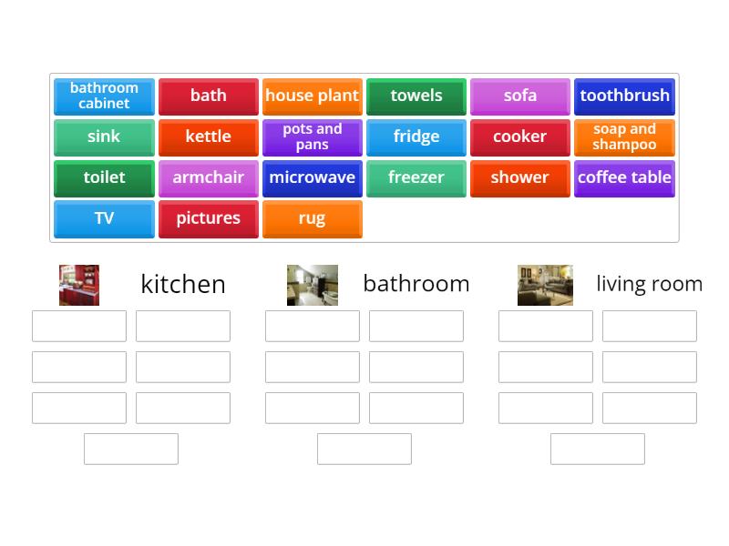 Which rooms? - Group sort