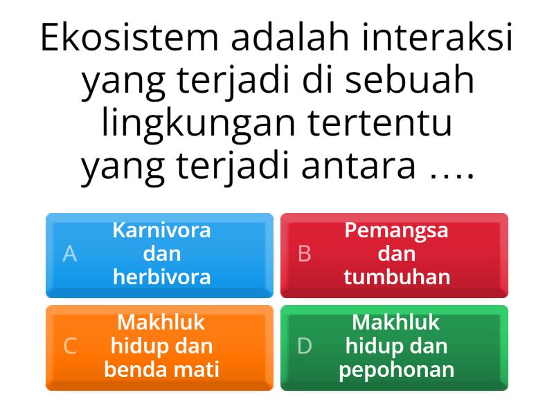 IPAS Materi Ekosistem - Quiz