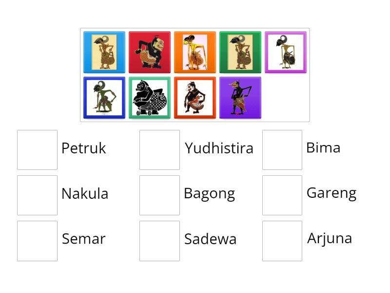 Tokoh pewayangan - Match up