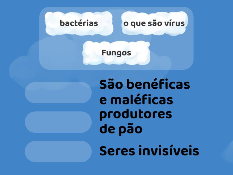 Atividade sobre microorganismos - Match up