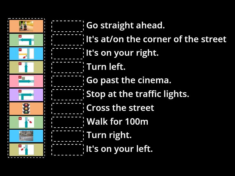 Giving Directions - Match up