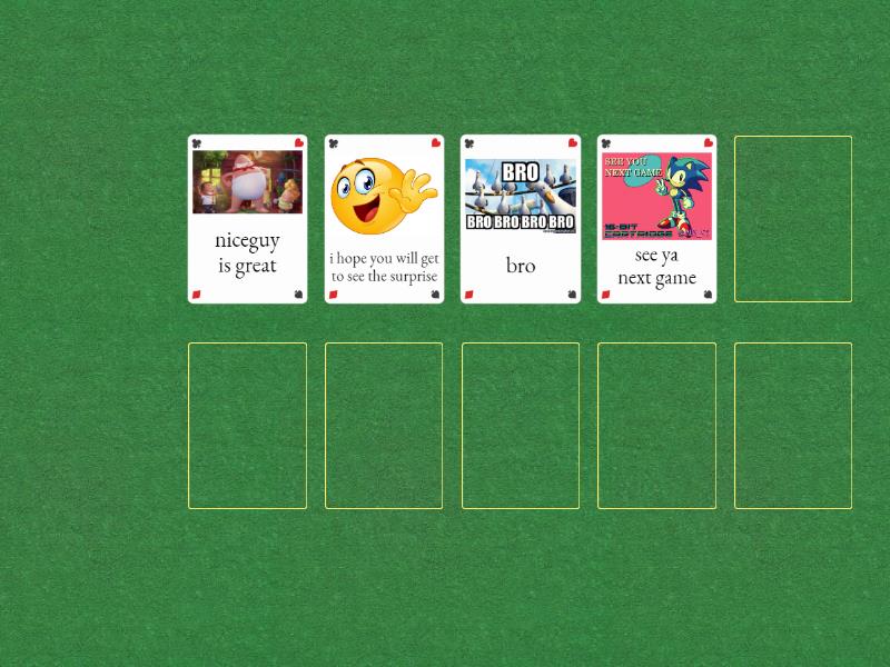 goodbye 4ever - Speaking cards