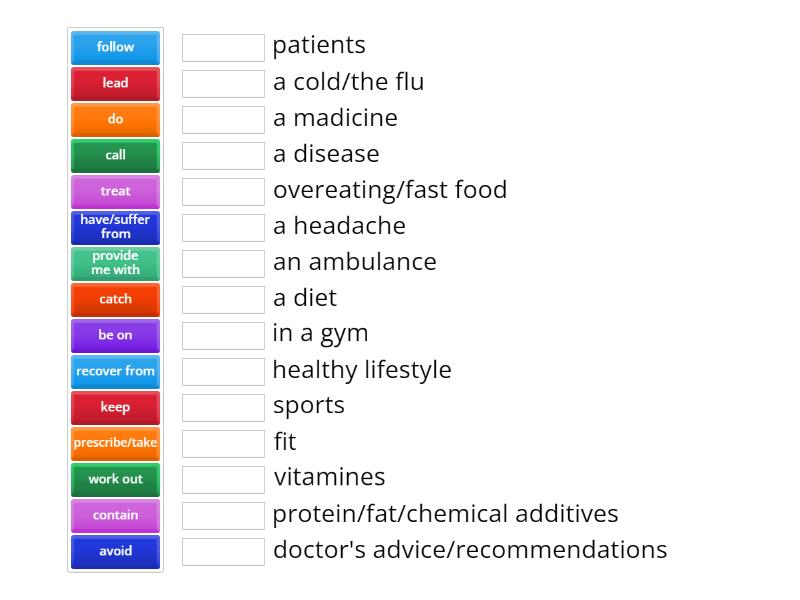 Healthy Lifestyle 1 Match Up