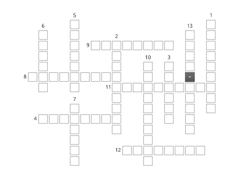 Personality Types & SMART Goals Crossword