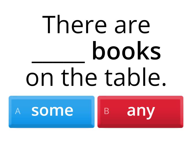 any/some + Countables and uncountables Quiz