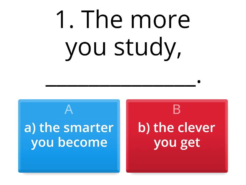 Level 7 - Double comparatives. - Quiz