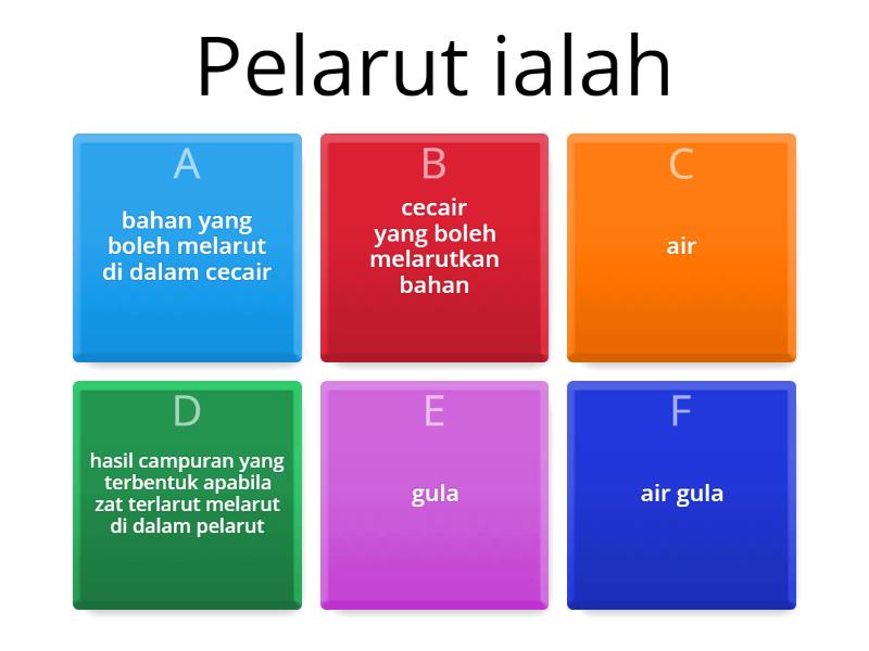 BAB 5: AIR DAN LARUTAN - Quiz