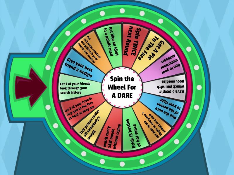 wheel of dares - Spin the wheel