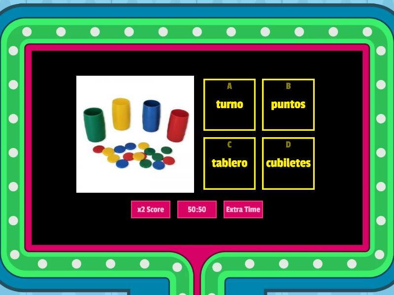 Vocabulario juegos de mesa - Gameshow quiz