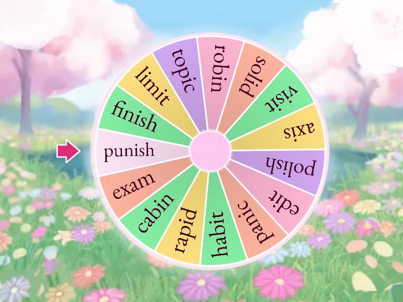 3.1 Relish Syllable Division - Random wheel
