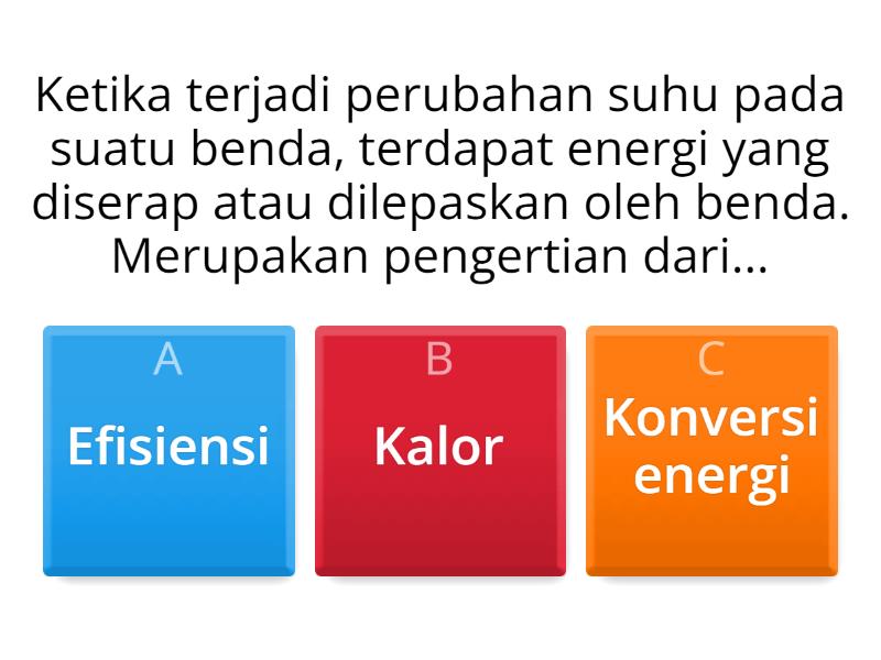 Soal Bentuk Energi - Quiz