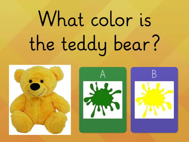 What color is it? - Colors and toys - Questionário