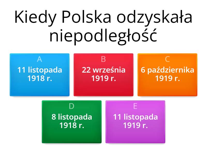 II Rzeczpospolita-formowanie Państwa - Test