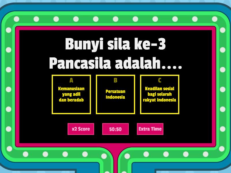 Sila Ke 3 Pancasila Gameshow Quiz