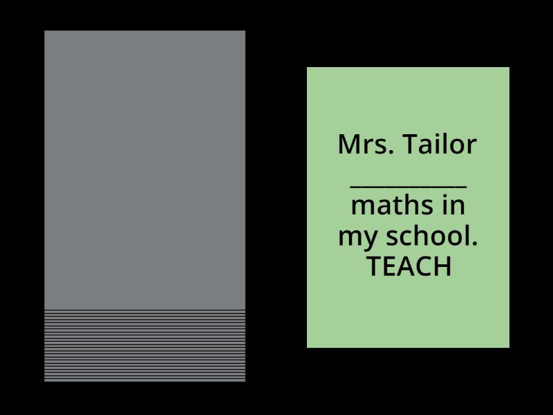 3A - present simple affirmative - Random cards