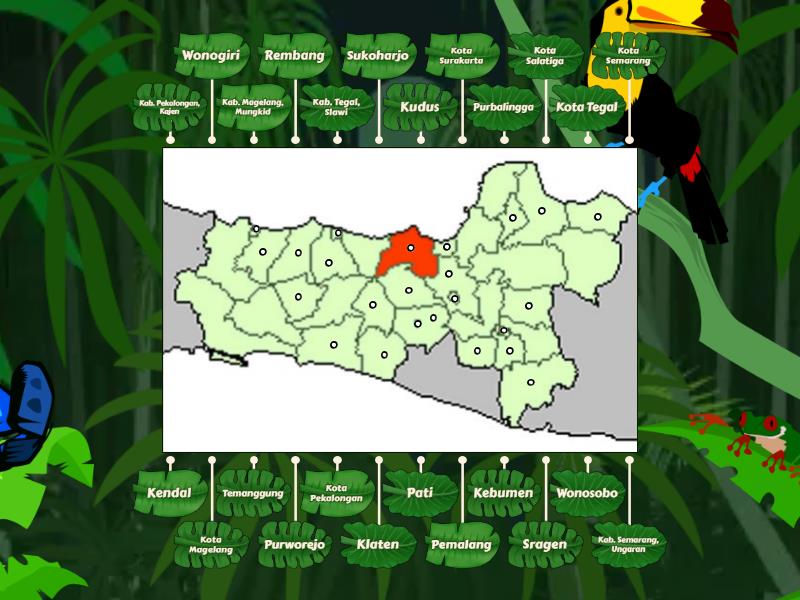 PETA BUTA JAWA TENGAH versi 2 - Labelled diagram