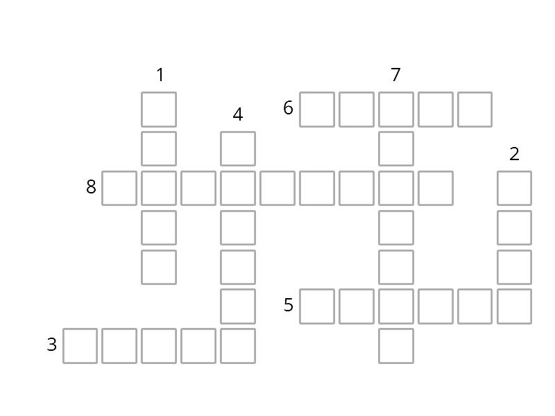 Unit 6 Geographical features Crossword