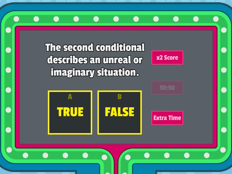 SECOND CONDITIONAL GAME - Gameshow quiz
