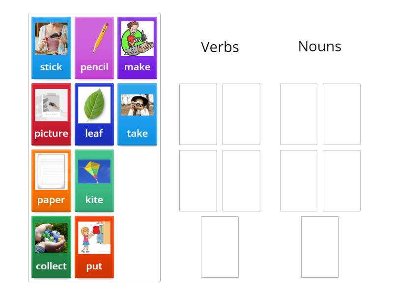 Noun/Verb classification - Group sort