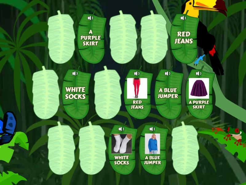 1ST JUNIOR - COLOURS AND CLOTHES - Matching pairs