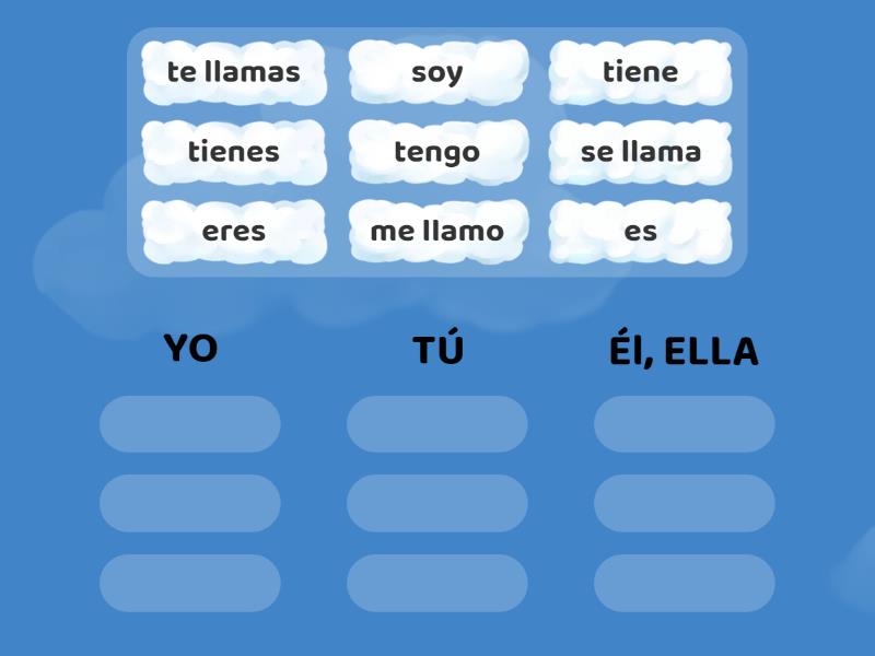 SER LLAMARSE TENER - Group sort