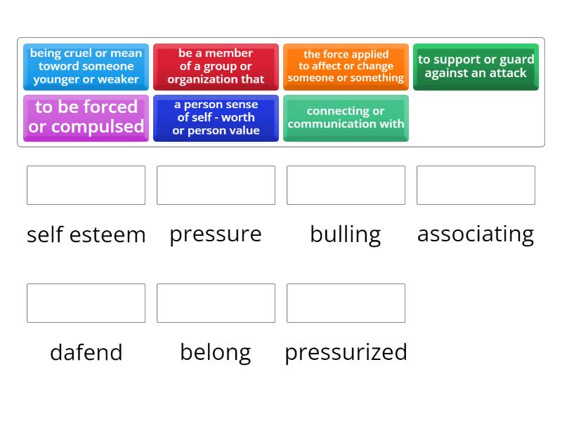 peer pressure - Match up