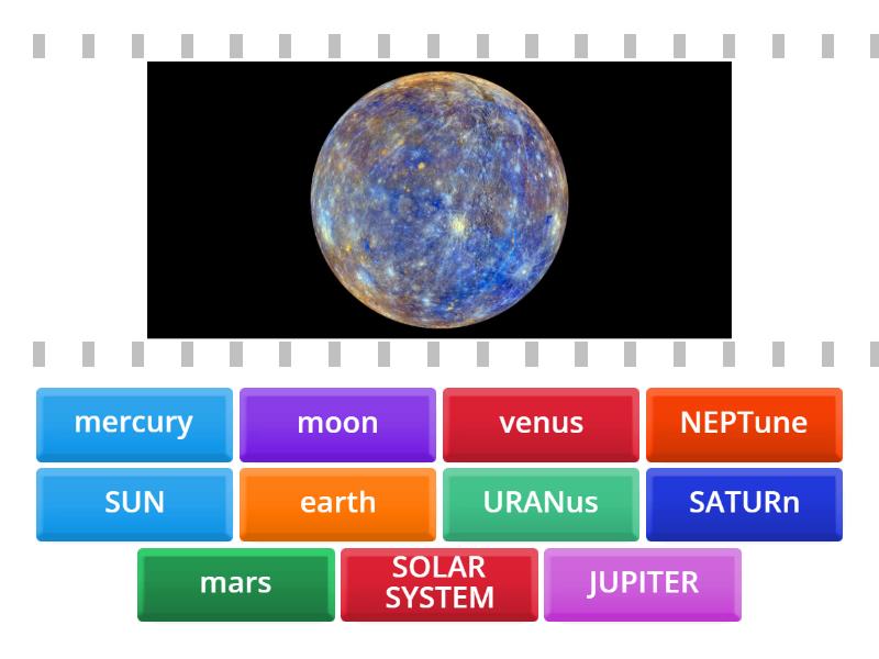 solar system - Find the match