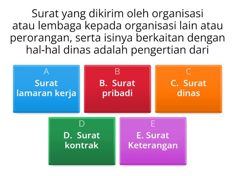 Latihan Soal Kelas XII - Quiz