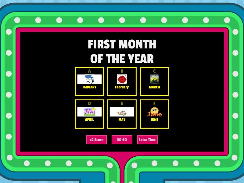 MONTHS OF THE YEAR! - Gameshow Quiz