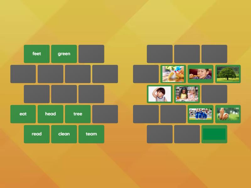 Long E Words - Matching pairs
