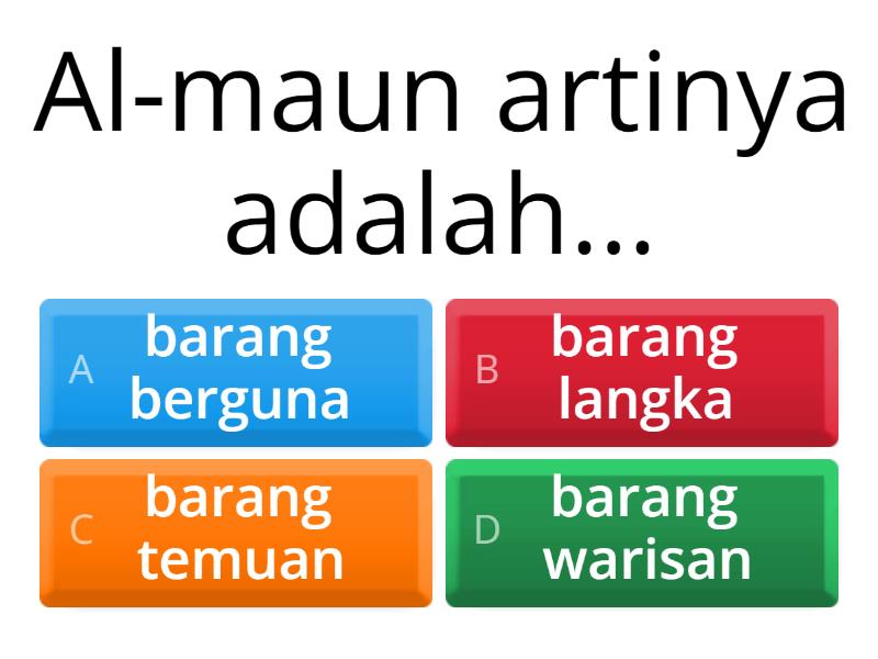 Menyayangi Anak Yatim - Quiz